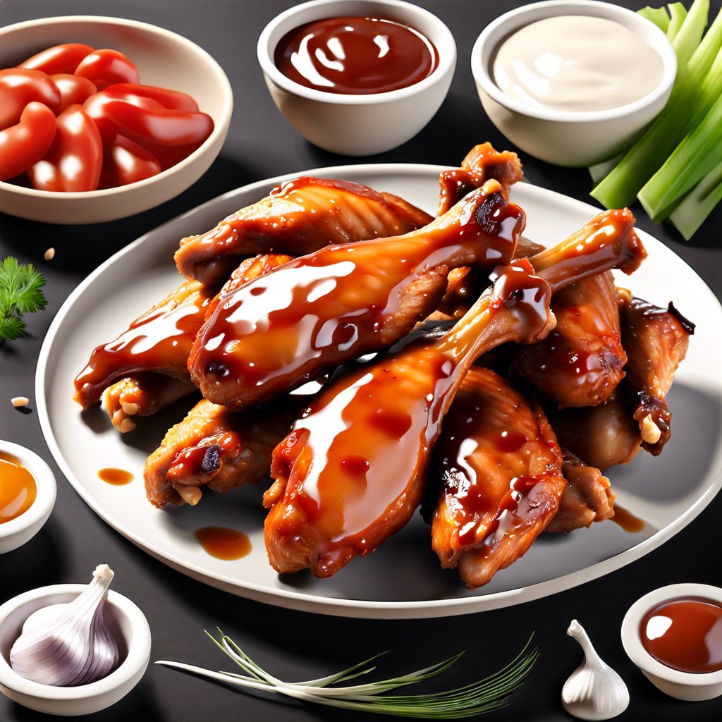 ingredients for bbq chicken wings