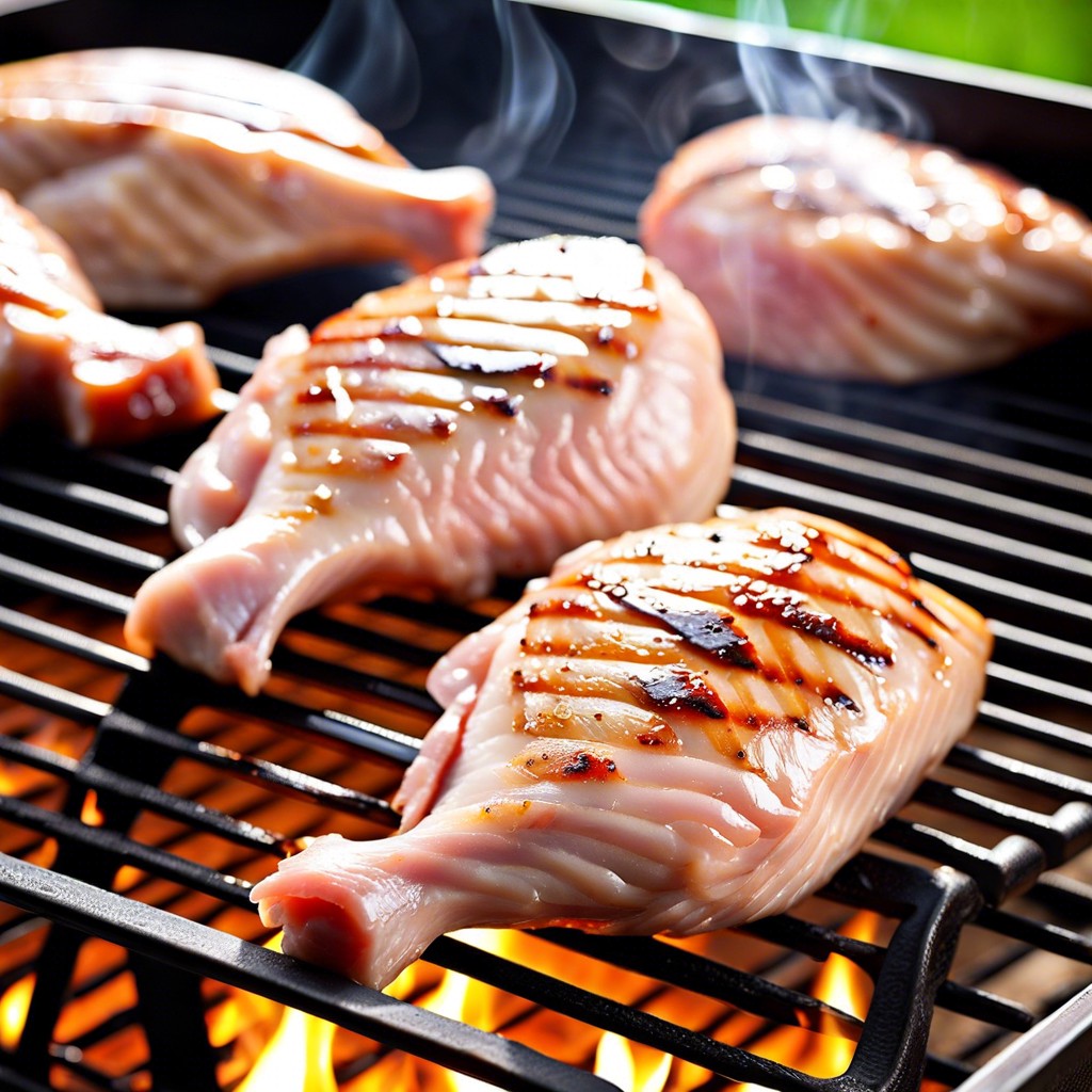 selecting chicken meat for grilling